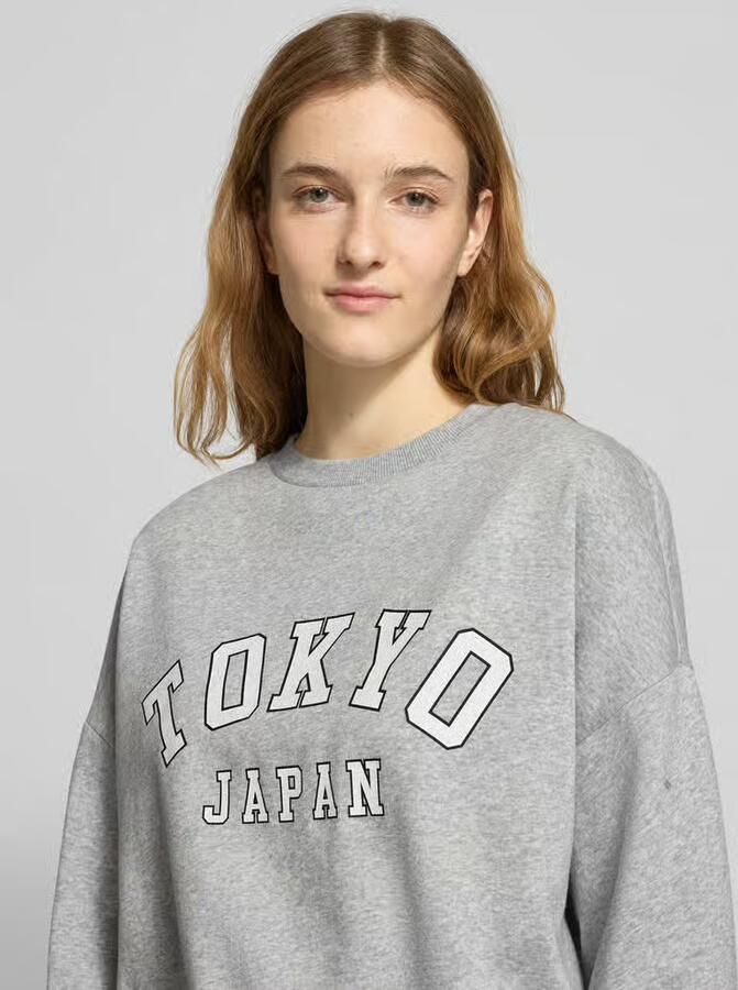 Only Oversized sweatshirt van katoenmix model 'SWEAT LIFE' - Foto 2