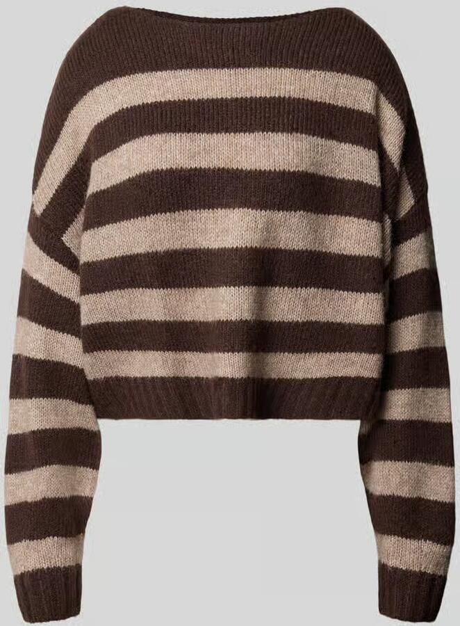 Only Trui Aya Life Knit Seal Brown Fungi