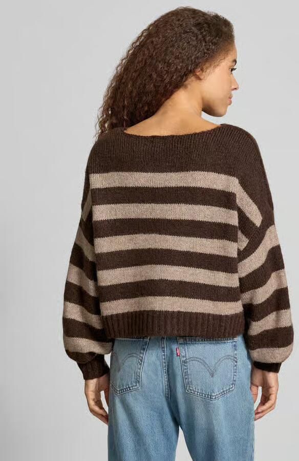 Only Trui Aya Life Knit Seal Brown Fungi - Foto 2