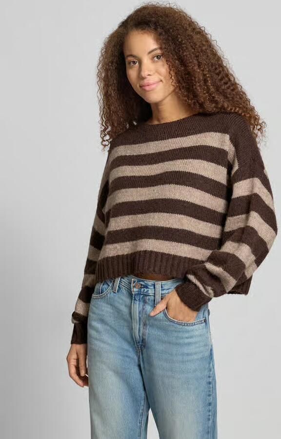 Only Trui Aya Life Knit Seal Brown Fungi - Foto 3