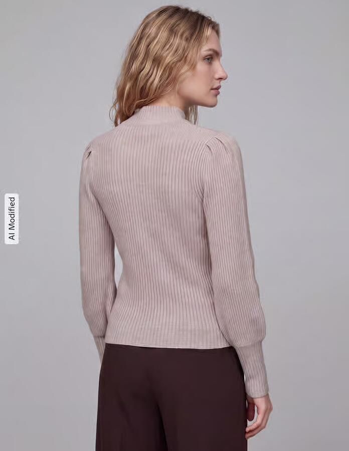 Only Regular fit gebreide pullover van viscosemix model 'KATIA' - Foto 5