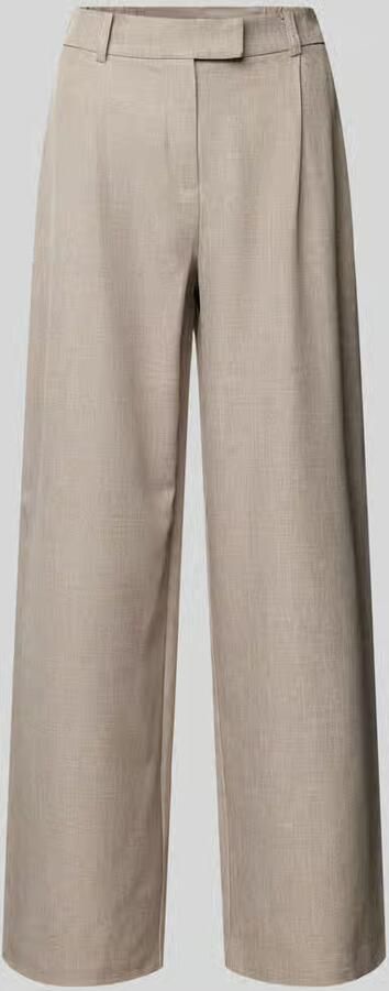 Only Regular fit wijde broek met sluiting met schuifhaakje model 'LINDA' - Foto 6