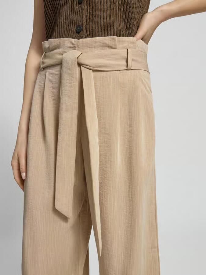 Only Regular fit broek met taille in paperbagstijl model 'MARSA' - Foto 2