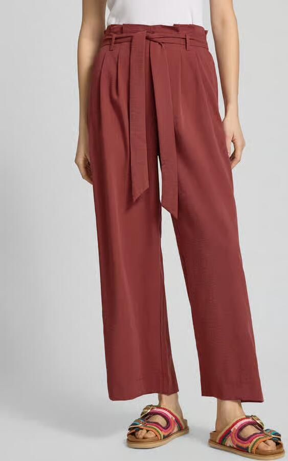 Only Regular fit broek met taille in paperbagstijl model 'MARSA' - Foto 3