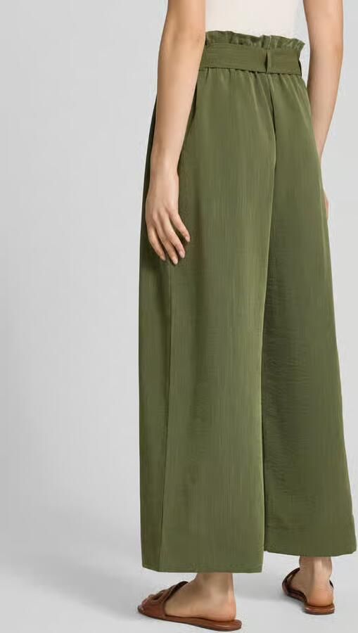 Only Regular fit broek met taille in paperbagstijl model 'MARSA'