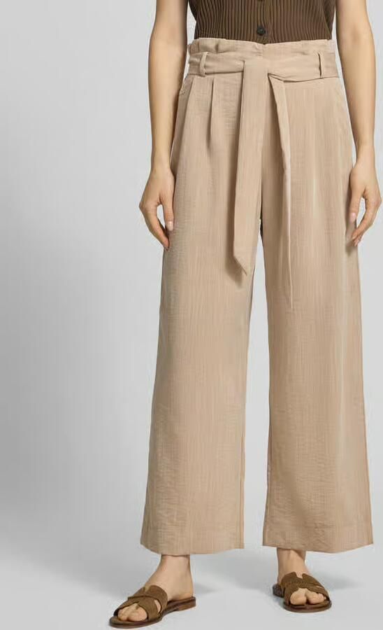 Only Regular fit broek met taille in paperbagstijl model 'MARSA' - Foto 7