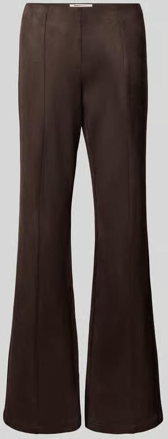 Only Regular fit bell bottom met vaste persplooien model 'ABENA' - Foto 4