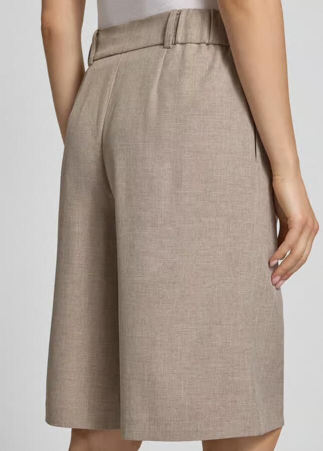 Only regular fit bermuda s met bandplooi model 'LINDA' - Foto 4