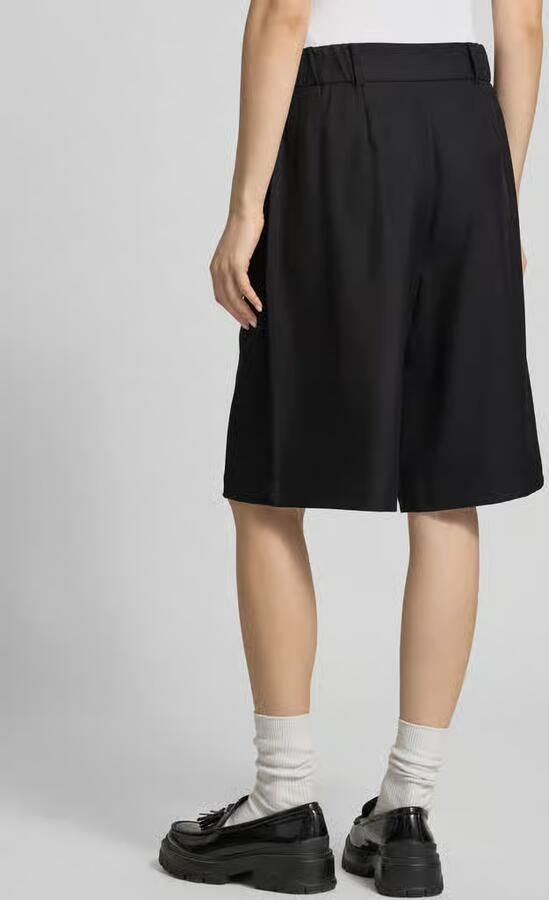 Only regular fit bermuda s met bandplooi model 'LINDA'