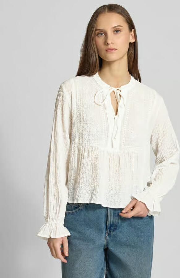 Only Regular fit blouse met lange mouwen met intarsia model 'ViCKY LIFE' - Foto 5