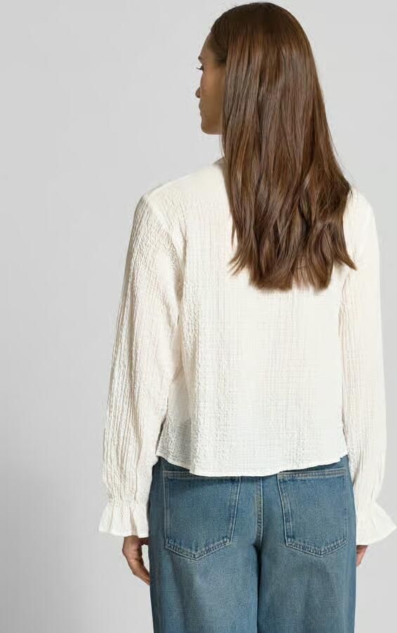 Only Regular fit blouse met lange mouwen met intarsia model 'ViCKY LIFE' - Foto 6