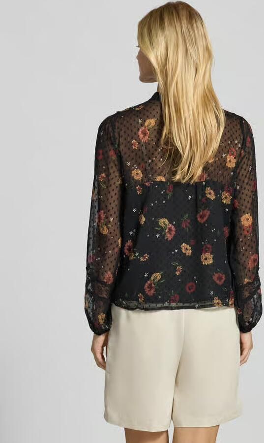 Only Regular fit blouse met mandarijnkraag model 'TESSA'