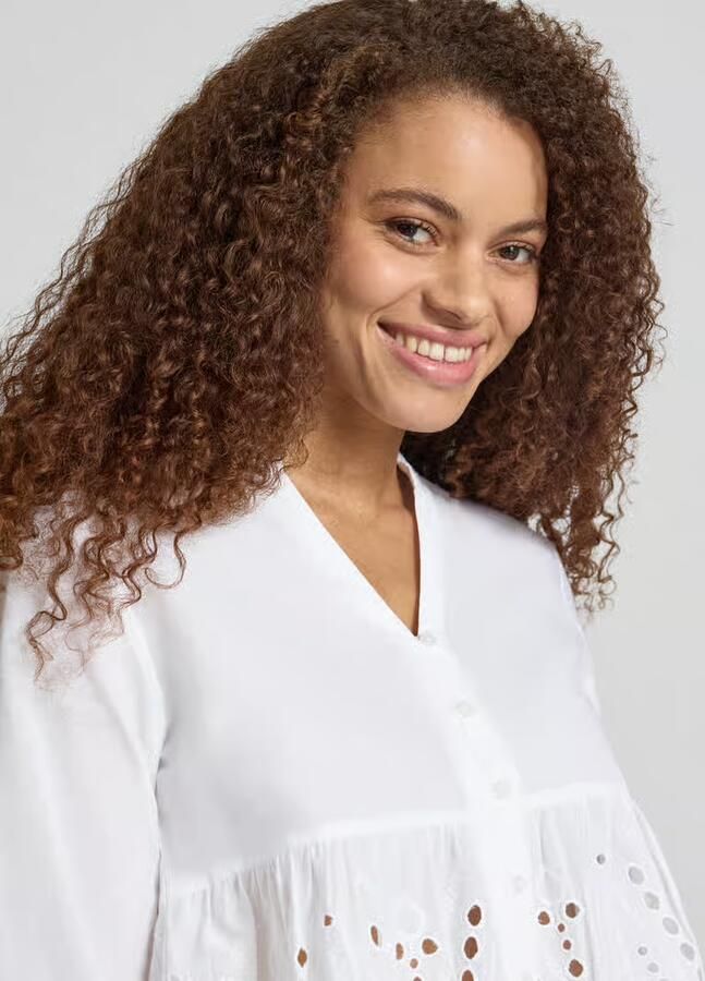 Only regular fit blouse van puur katoen model 'DEWINA'