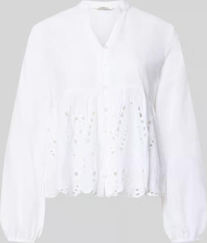Only regular fit blouse van puur katoen model 'DEWINA' - Foto 2