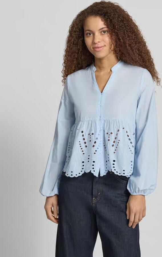 Only regular fit blouse van puur katoen model 'DEWINA' - Foto 2