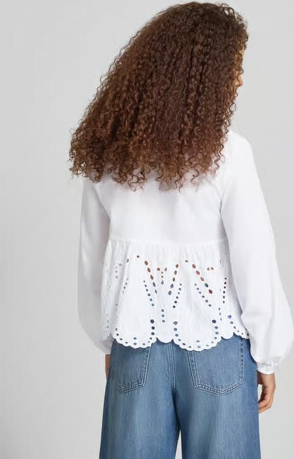 Only regular fit blouse van puur katoen model 'DEWINA'