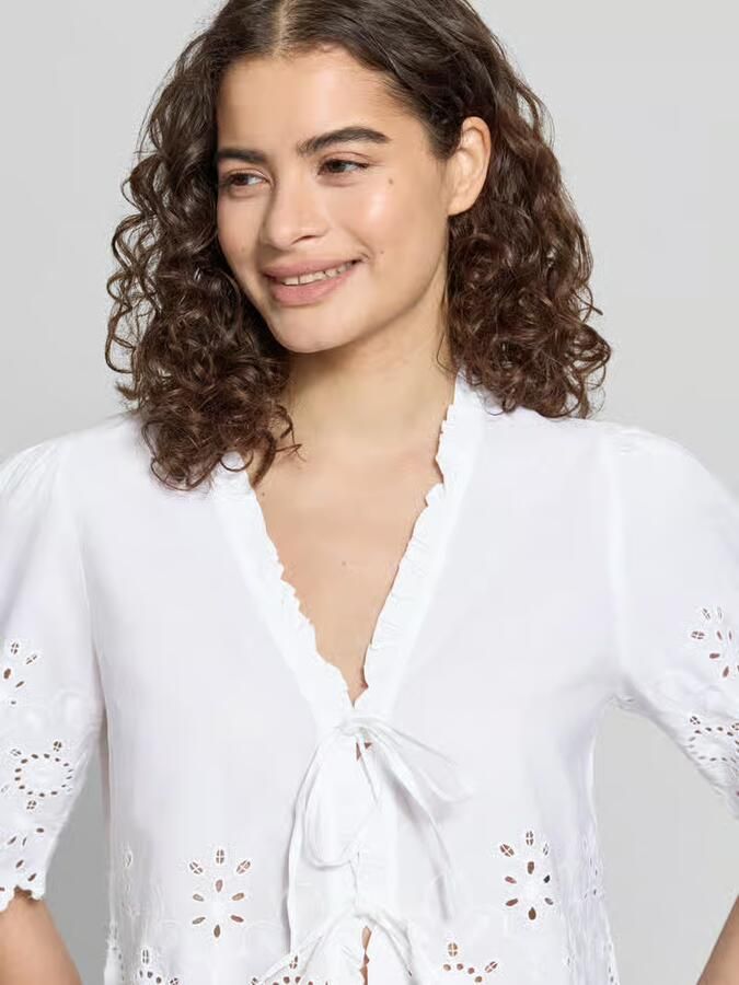 Only regular fit blouse van puur katoen model 'MIFFY' - Foto 4