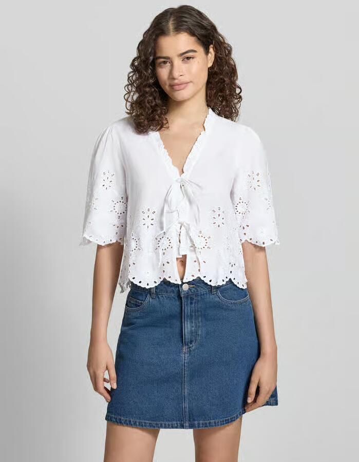 Only regular fit blouse van puur katoen model 'MIFFY' - Foto 5