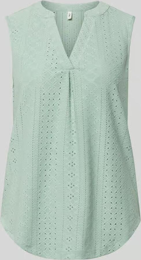 Only regular fit blousetop met ajourwerk model 'SANDRA' - Foto 2