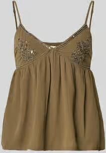Only Regular fit blousetop met parelborduursel model 'JAVUN'