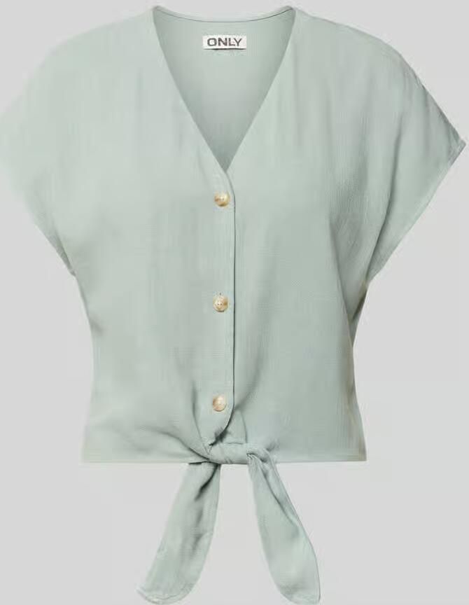 Only Regular fit blouse van een mix van viscose en linnen model 'SIESTA' - Foto 2