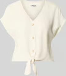 Only Regular fit blouse van een mix van viscose en linnen model 'SIESTA' - Foto 8