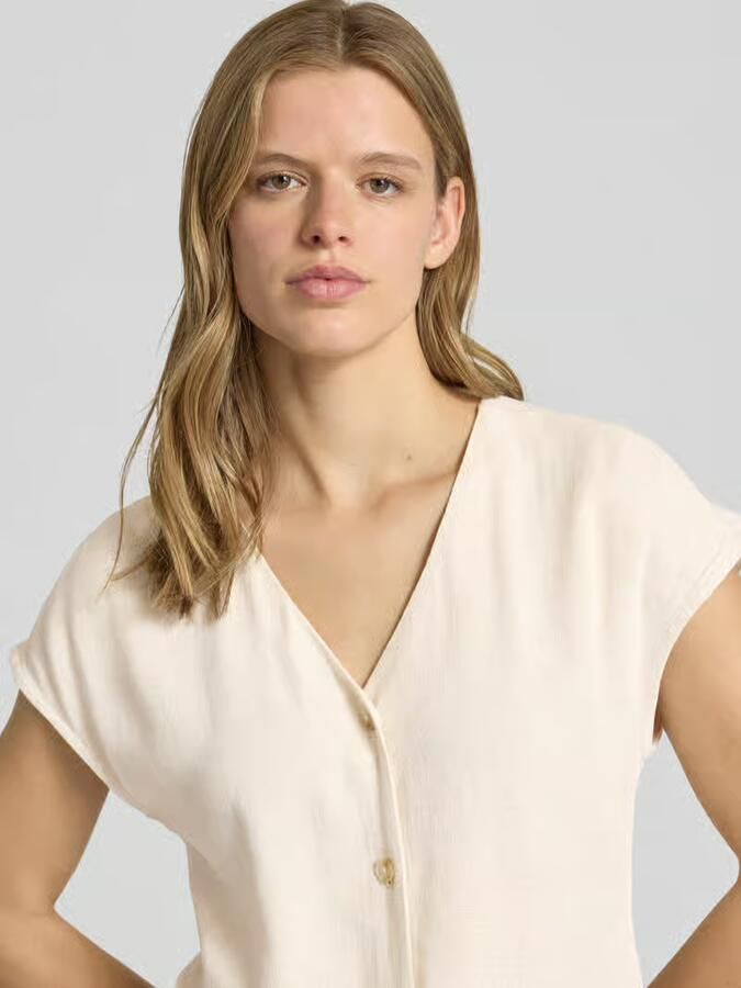 Only Regular fit blouse van een mix van viscose en linnen model 'SIESTA' - Foto 8