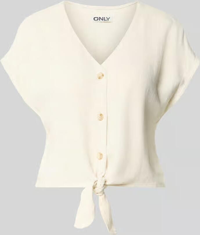 Only Regular fit blouse van een mix van viscose en linnen model 'SIESTA' - Foto 9