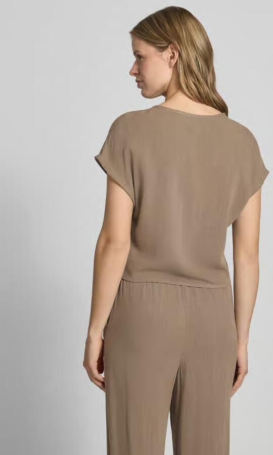 Only regular fit blousetop van mix van viscose en linnen model 'SIESTA' - Foto 4