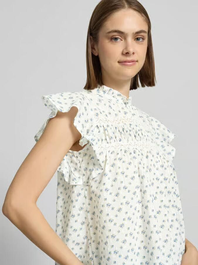 Only regular fit blousetop van puur katoen model 'KATTI'
