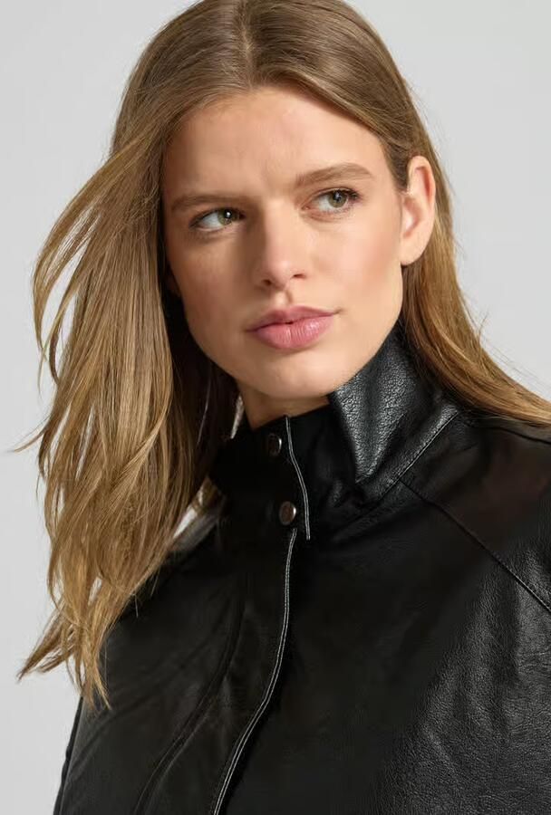 Only regular fit blouson in leerlook model 'JULIA' - Foto 3