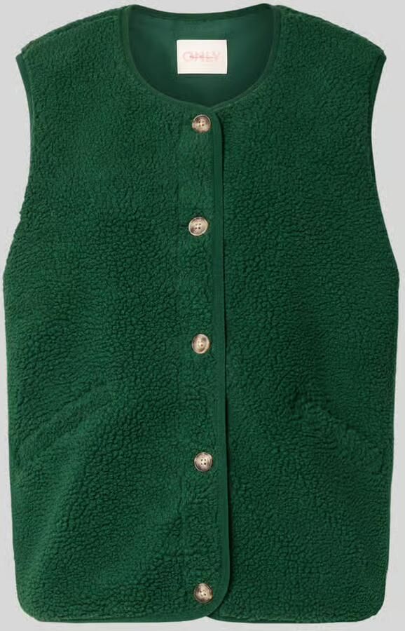 Only regular fit bodywarmer in teddystof model 'BABY'