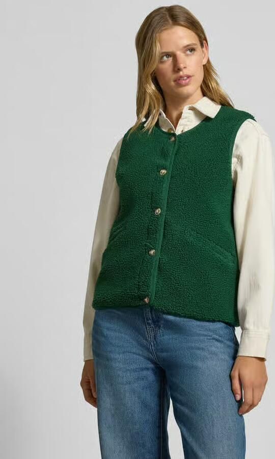 Only regular fit bodywarmer in teddystof model 'BABY' - Foto 2