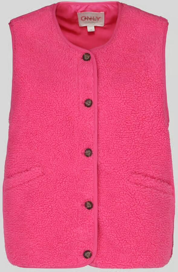 Only regular fit bodywarmer in teddystof model 'BABY' - Foto 3