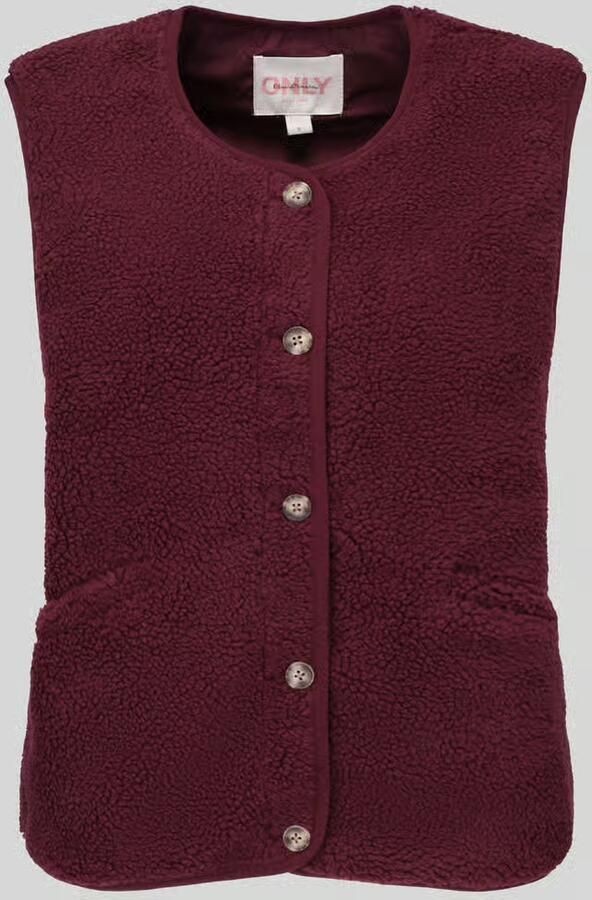 Only regular fit bodywarmer in teddystof model 'BABY' - Foto 3