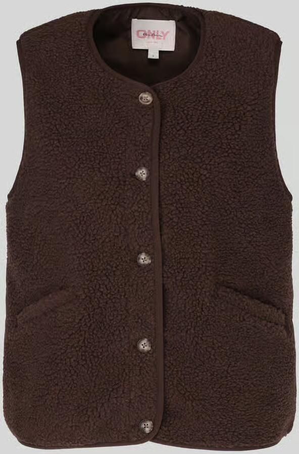 Only regular fit bodywarmer in teddystof model 'BABY' - Foto 2