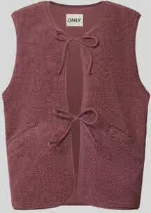 Only Regular fit bodywarmer met vetersluiting model 'BABY'