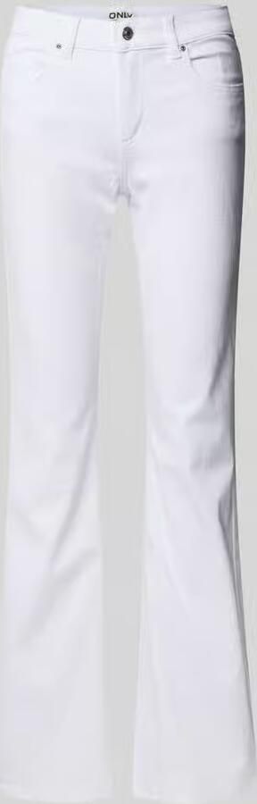 ONLY Onlblush Mw Back Pock Fla Sik730 Dnm flared jeans ecru - Foto 5