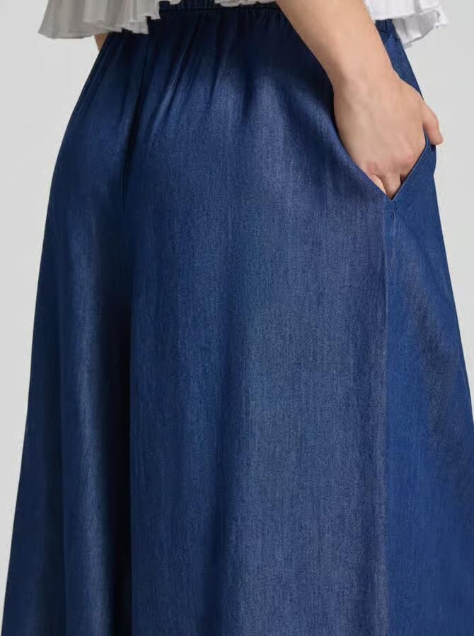 Only regular fit culotte van mix van katoen en lyocell model 'BEA BEAD'