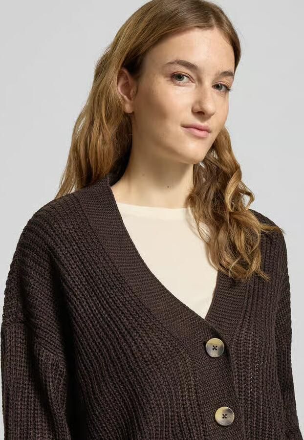 Only Regular fit gebreid jack met enkele knoopsluiting model 'CAROL NICE'