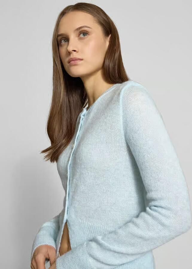 Only Regular fit gebreid jack met enkele knoopsluiting model 'ELLA' - Foto 2