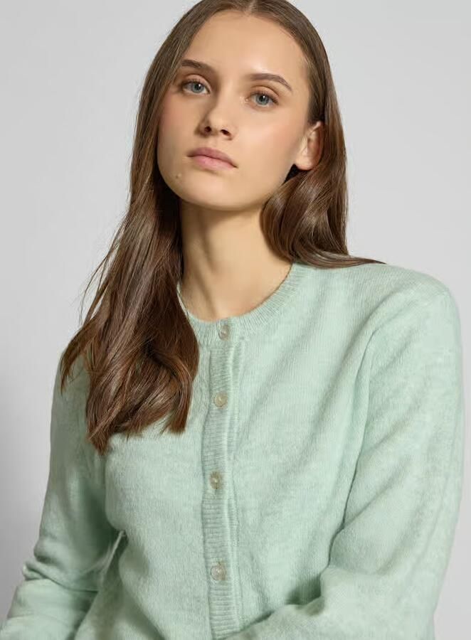 Only Regular fit gebreid jack met enkele knoopsluiting model 'SIMONI' - Foto 2