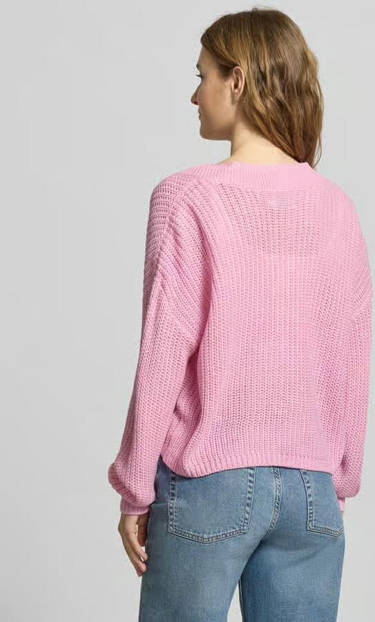 Only Regular fit gebreid jack met enkelrijige knoopsluiting Model 'CAROL NICE'
