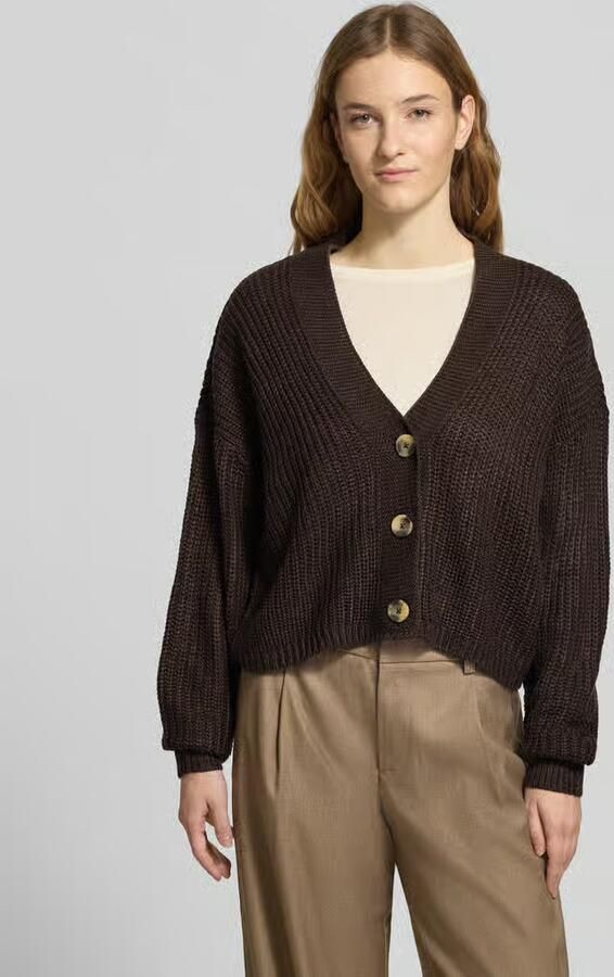 Only Regular fit gebreid jack met enkelrijige knoopsluiting Model 'CAROL NICE' - Foto 5