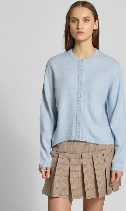 Only Regular fit gebreid jack met enkelrijige knoopsluiting Model 'SIMONI' - Foto 6