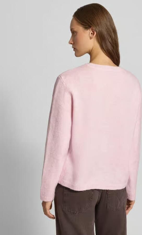 Only Regular fit gebreid jack met ronde hals model 'EVIA' - Foto 4