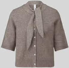 Only Regular fit gebreid jack met wol model 'LANA'