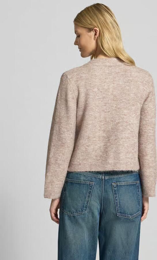 Only Regular fit gebreid jack met wol model 'MIGGIE' - Foto 5