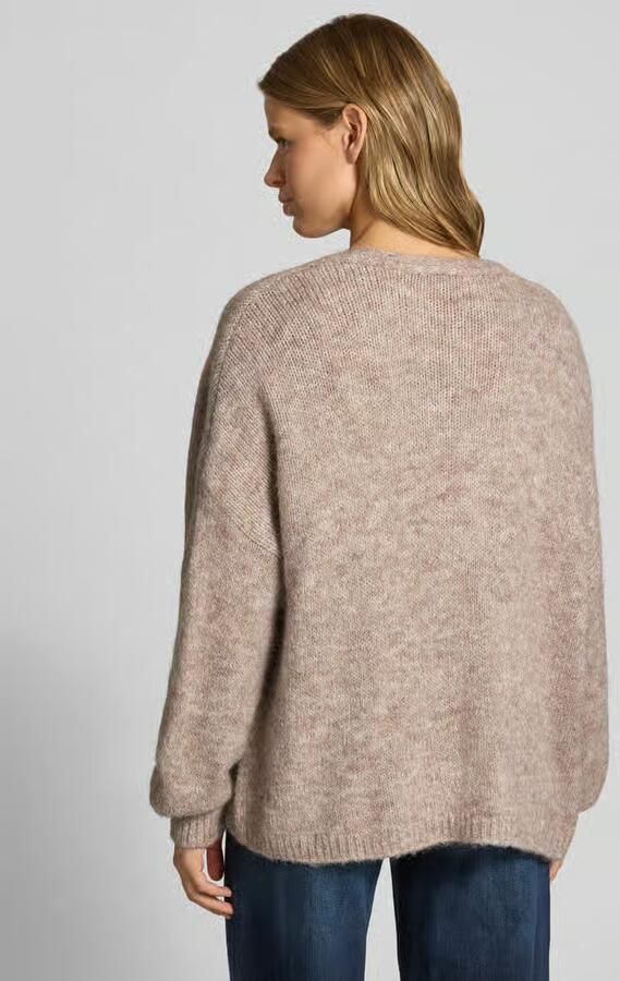 Only Regular fit gebreid jack met wol model 'NELLIE' - Foto 4