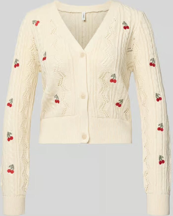 Only Regular fit gebreid jack van katoenmix model 'BIRTIE' - Foto 2